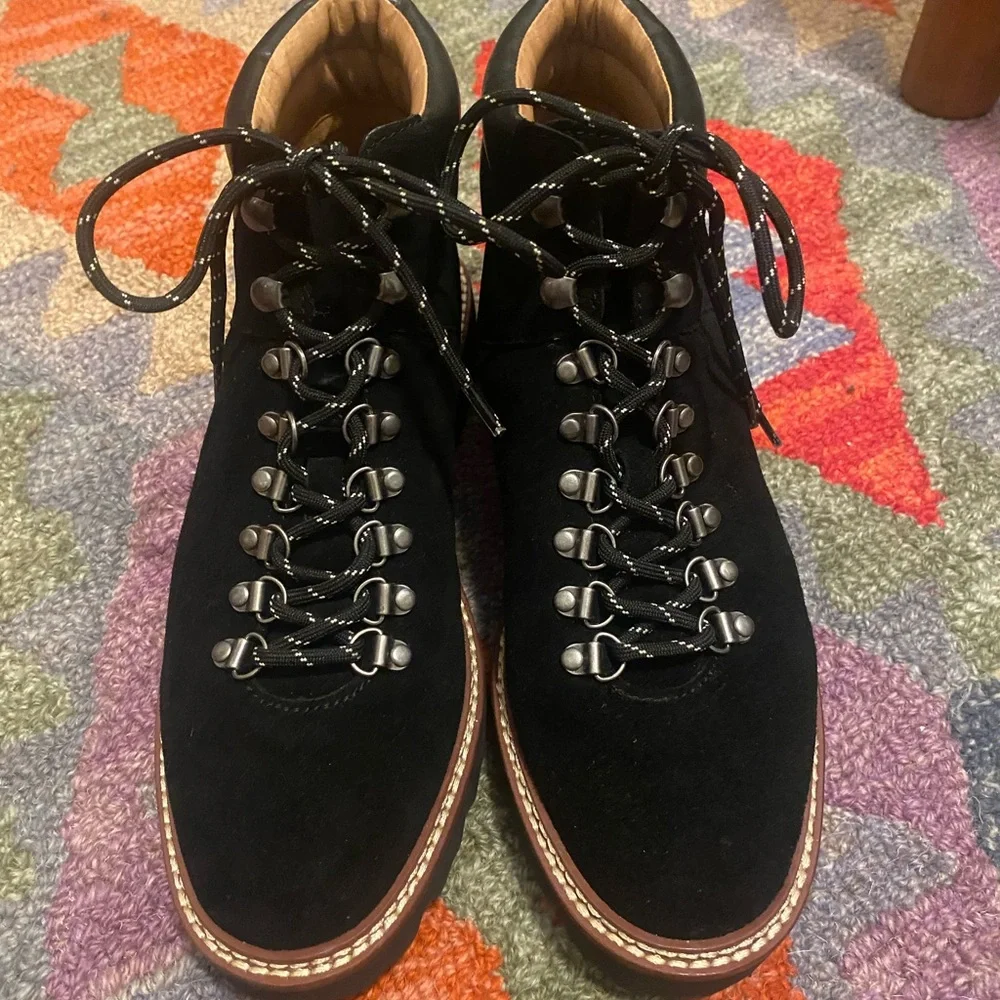 Madewell Citywalk Lugsole Black Leather Boots - Picture 3 of 5